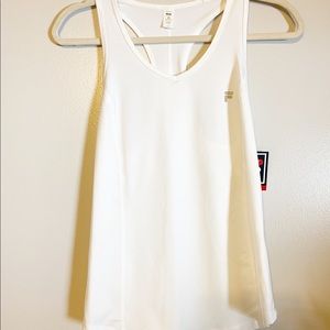 NWT Fila Sport White Racerback Tru Dry Tank Top